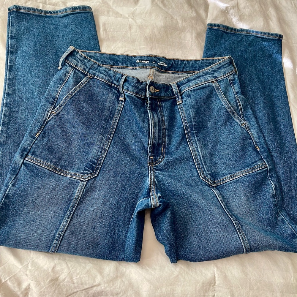 OG Loose “Mom” High Rise Jeans in Size 14 - Picture 10 of 13